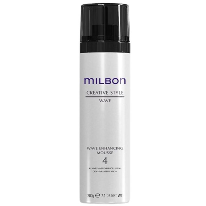 Bọt tạo kiểu tóc uốn Milbon Wave Enhancing Mousse 200g
