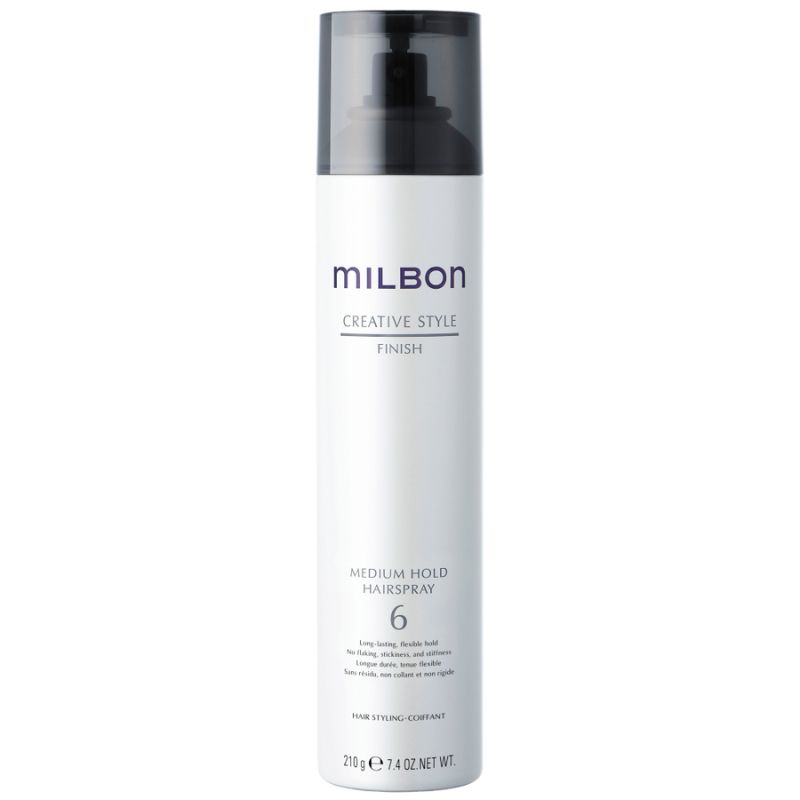 Xịt tạo kiểu Milbon Medium Hold Hairspray giữ nếp tóc trung bình 210g