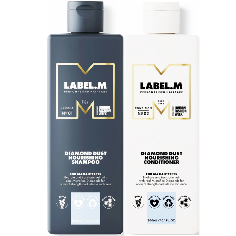 DẦU GỘI XÃ MỀM MƯỢT KHÔNG GÂY NẶNG TÓC LABEL.M DIAMOND DUST 300ML
