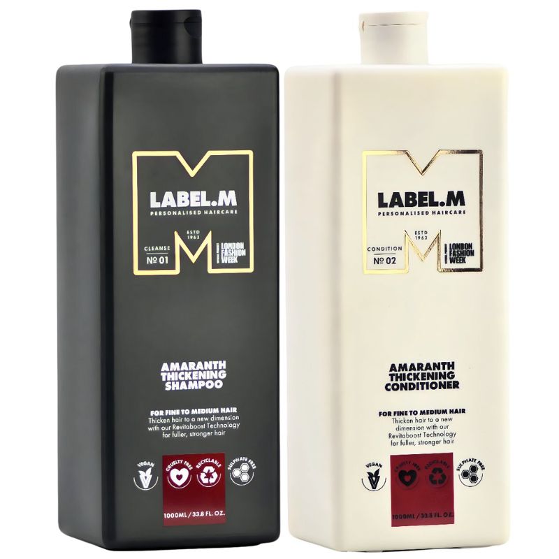 DẦU GỘI XÃ LÀM DÀY VÀ TĂNG PHỒNG TÓC LABEL.M THICHKENING 1000ML