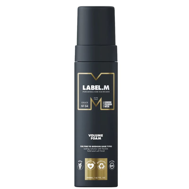 Kem bọt tạo bồng giữ nếp và làm bóng tóc Label.m Volume Foam 200ml