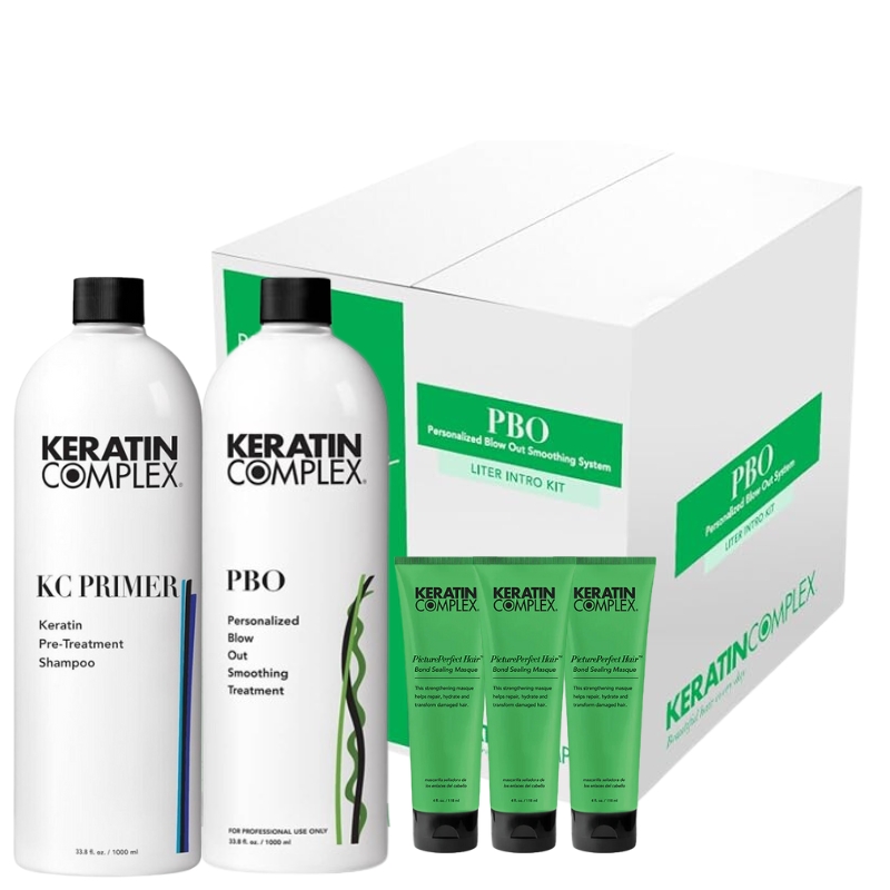 Bộ sản phẩm Keratin Complex PBO làm mượt tóc linh hoạt Blow Out Smoothing System 1000ml