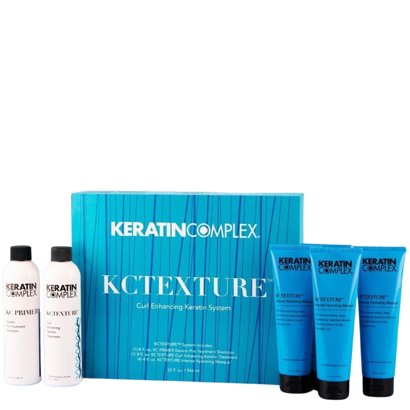Bộ sản phẩm Keratin Complex dành cho tóc xoăn KCTexture Curl Enhancing System 236ml