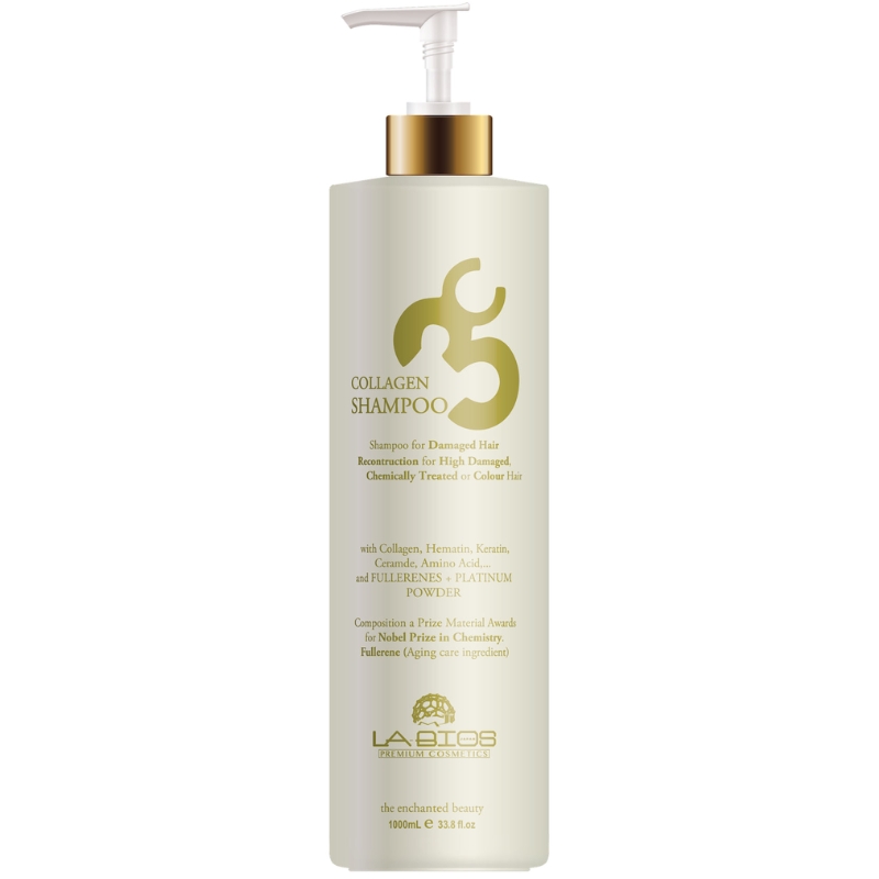 Dầu gội tái sinh tóc hư tổn Collagen 3C Labios 1000ml