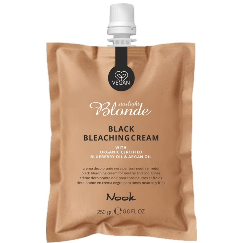 Kem tẩy đen NOOK để nhuộm các màu lạnh hoặc trung tính Starlight Blonde Black Bleacking 250g