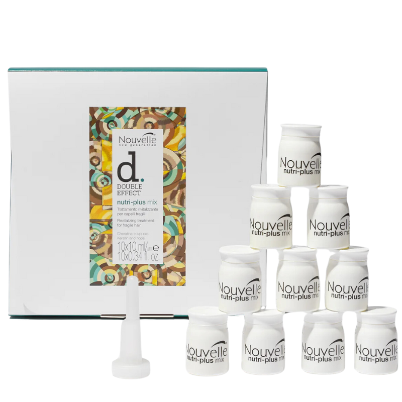 HUYẾT THANH KERATIN NOUVELLE DƯỠNG TRỊ TÓC HƯ TỔN DOUBLE EFFECT 10X10ML