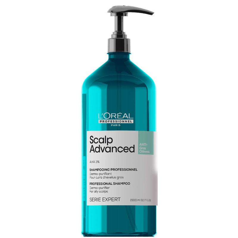 DẦU GỘI L'OREAL SCALP ADVANCED DÀNH CHO DA ĐẦU BỊ DẦU 1500ML