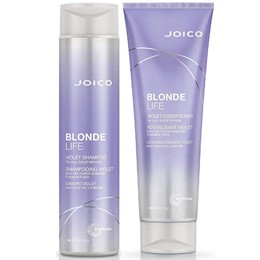 Dầu Gội Xả Tím Joico Khử Vàng Cho Tóc Tẩy Blond Life Violet 300ml
