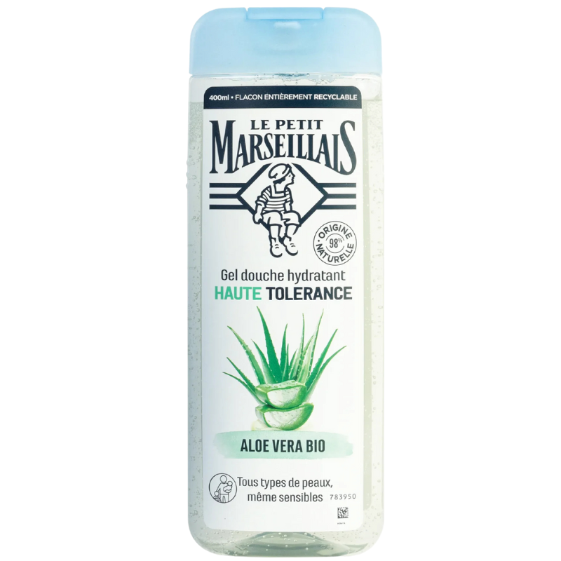 Gel tắm Le Petit Marseillais 98% hữu cơ chiết xuất lô hội 400ml