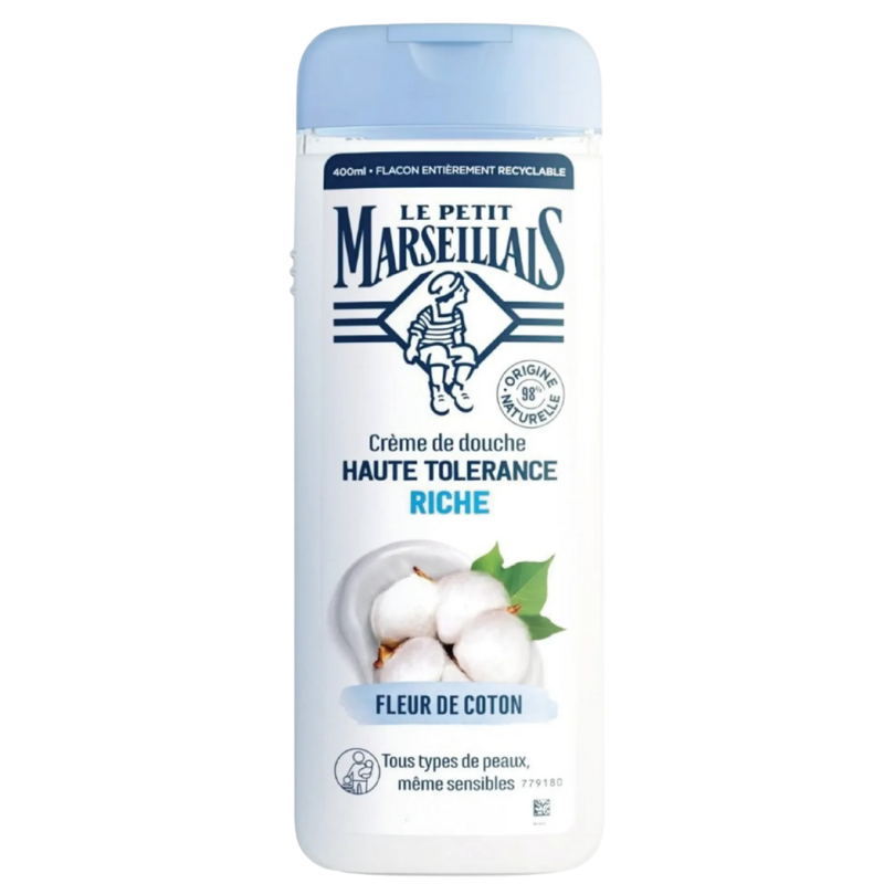 Sữa tắm Le Petit Marseillais 98% hữu cơ hoa bông 400ml