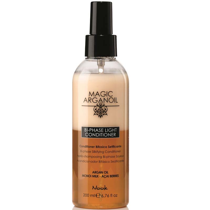 Xịt dưỡng Nook 2 lớp làm mềm mượt và bóng sáng cho tóc secret bi-phase light conditioner 200ml