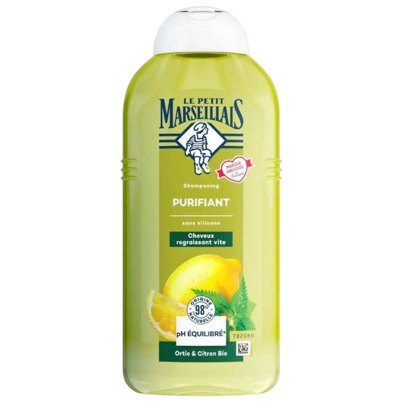 Dầu gội Le Petit Marseillais ngăn ngừa gàu 98% hữu cơ chiết xuất cây tầm ma và chanh 300ml