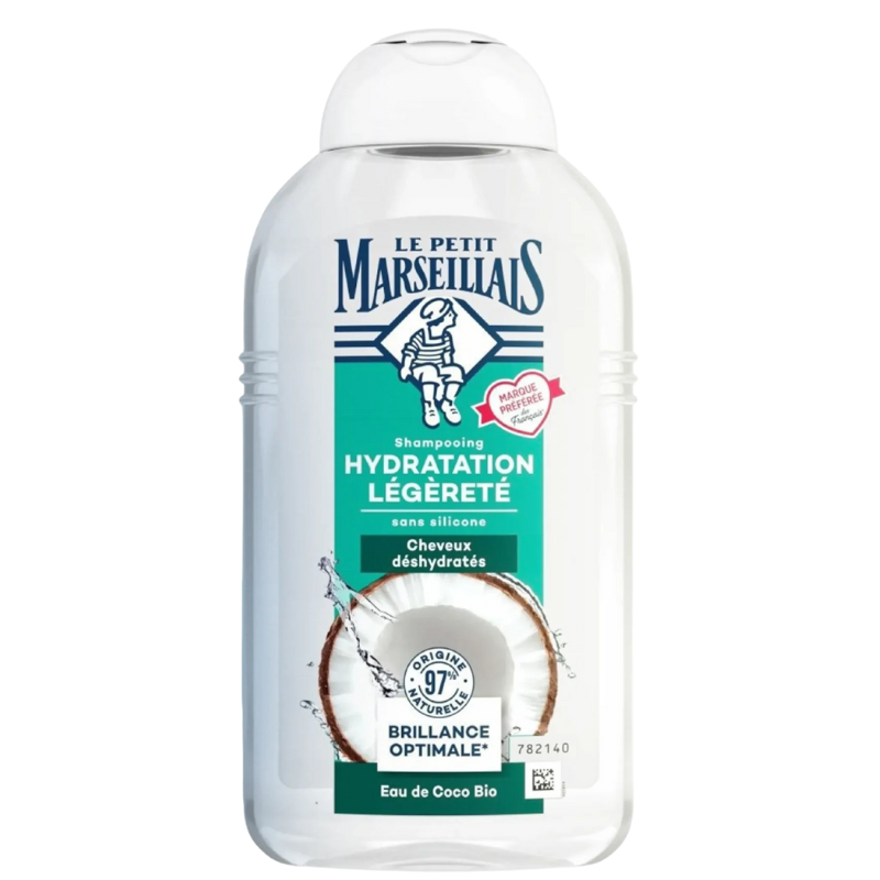 Dầu gội Le Petit Marseillais dưỡng ẩm 97% hữu cơ chiết xuất từ nước dừa 250ml