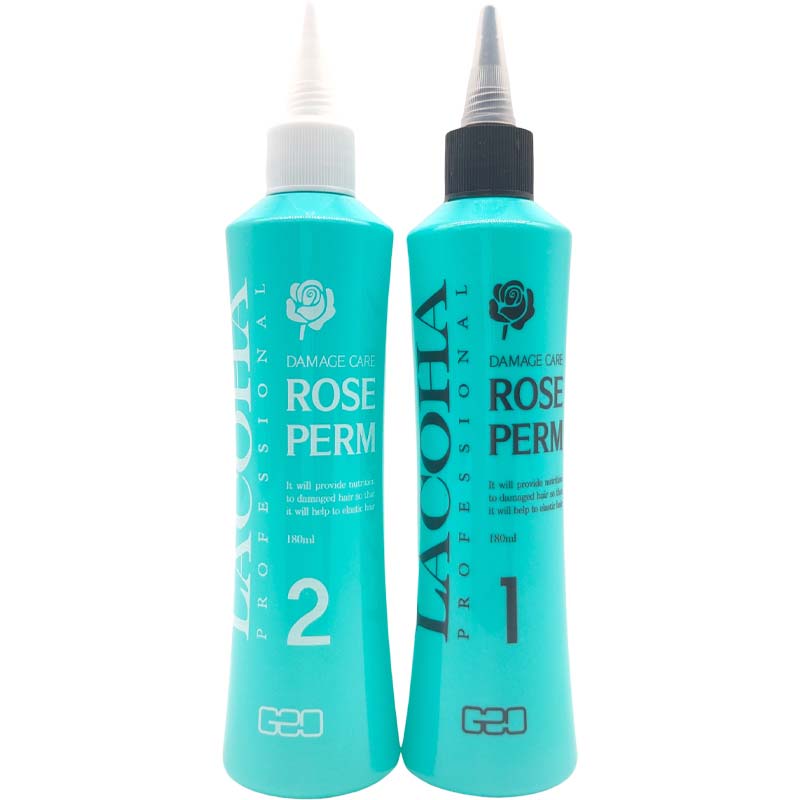 Thuốc uốn lạnh Lacocha dành cho tóc thường và hư tổn rose perm damage care 2x180ml