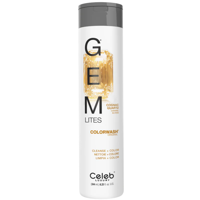 DẦU GỘI CELEB GEM LITES COLORWASH CHO TÓC NHUỘM VÀNG RẤT SÁNG 244ML
