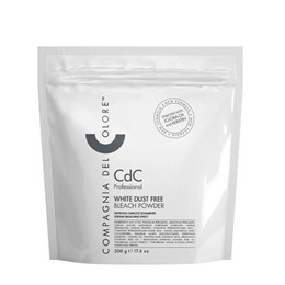 BỘT TẨY KHÔNG BỤI MÀU TRẮNG DEL COLORE  BLEACH POWDER DUST FREE WHITE 500G