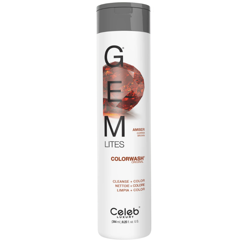 DẦU GỘI CELEB GEM LITES AMBER COPPER DÀNH CHO TÓC MÀU CAM 244ML