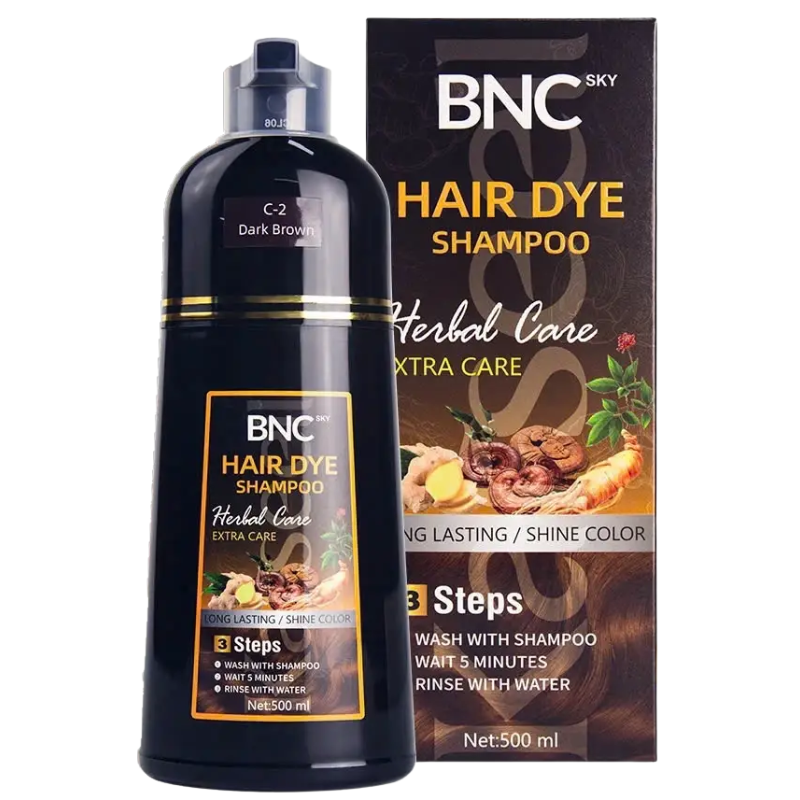 DẦU GỘI KARSEELL HAIR DYE PHỦ BẠC MÀU NÂU 500ML