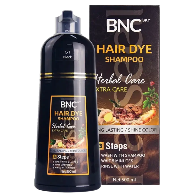 DẦU GỘI KARSEELL HAIR DYE PHỦ BẠC MÀU ĐEN 500ML