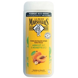 Sữa tắm Le Petit Marseillais 92% hữu cơ chiết xuất quả mơ và hạt phỉ 650ml