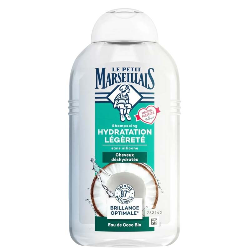 Dầu gội Le Petit Marseillais dưỡng ẩm 97% hữu cơ chiết xuất từ nước dừa 250ml