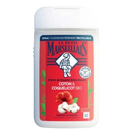 Sữa tắm Le Petit Marseillais 92% hữu cơ chiết xuất hương bông và hoa anh túc 250ml