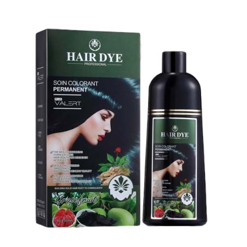 DẦU GỘI BƯỞI GRAPE FRUIT VALERT HAIR DYE PHỦ TÓC BẠC (MÀU ĐEN) 500ML