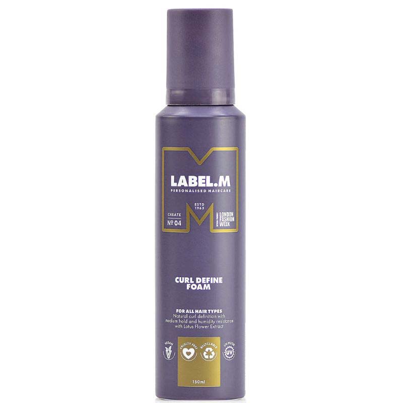 KEM BỌT TẠO KIỂU TÓC UỐN XOĂN LABEL.M NEW CURL DEFINE FOAM 150ML