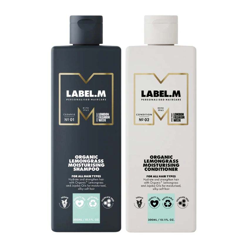 DẦU GỘI XÃ HƯƠNG SẢ CHANH LABEL.M ORGANIC MOISTURISING LEMONGRASS 300ML