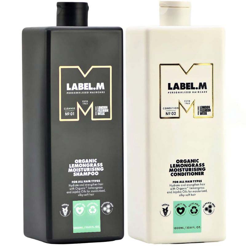 DẦU GỘI XÃ HƯƠNG SẢ CHANH LABEL.M ORGANIC MOISTURISING LEMONGRASS 1000ML