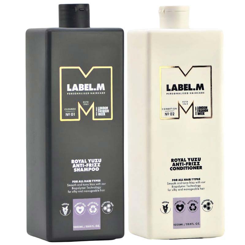 DẦU GỘI XÃ DƯỠNG ẨM & GIÚP TÓC MỀM MƯỢT LABEL.M ANTI FRIZZ 1000ML