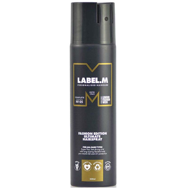 Xịt tạo kiểu Label.m giữ nếp tóc mềm mại Fashion Edition Ultimate Hairspray 250ml