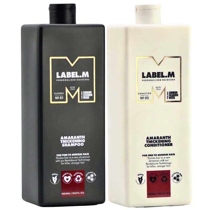 DẦU GỘI XÃ LÀM DÀY VÀ TĂNG PHỒNG TÓC LABEL.M THICHKENING 1000ML