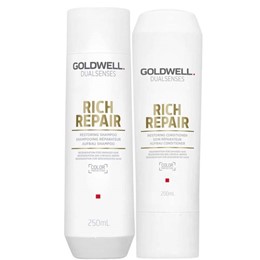 GỘI XẢ GOLDWELL RICH REPAIR HỖ TRỢ CHỮA TRỊ TÓC HƯ TỔN 250ML
