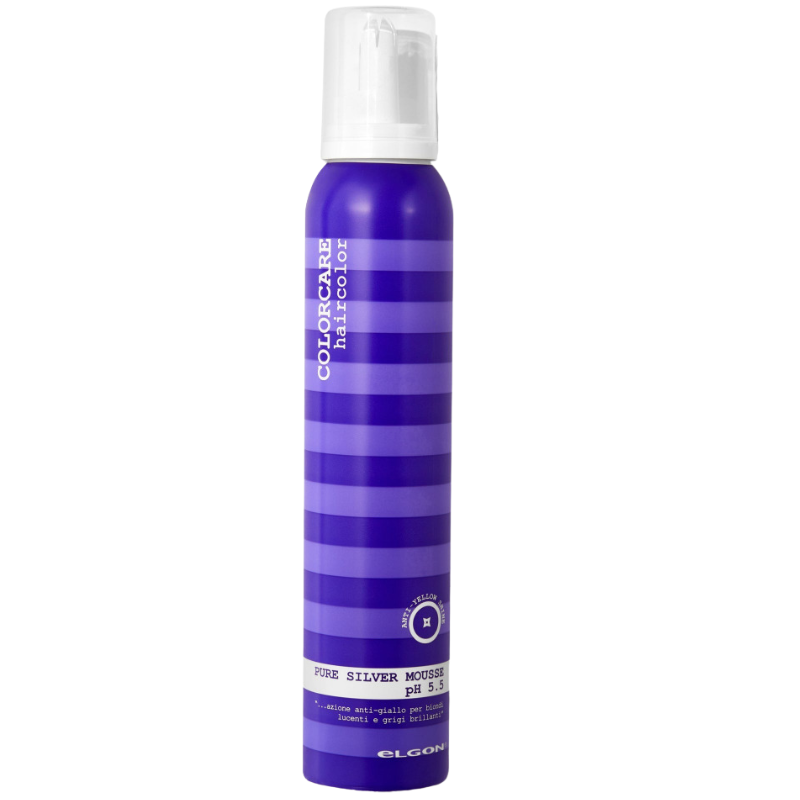 BỌT XẢ KHÔ ELGON DÀNH CHO TÓC TẨY PURE SILVER MOUSSE 200ML