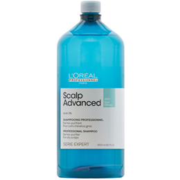 DẦU GỘI L'OREAL SCALP ADVANCED DÀNH CHO DA ĐẦU BỊ DẦU 1500ML