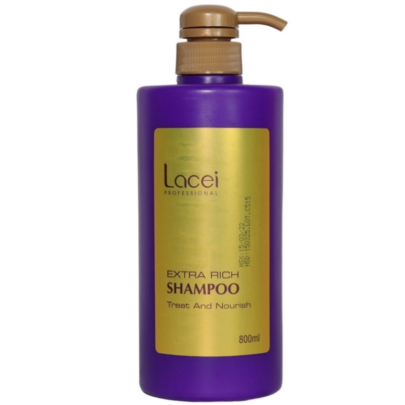 DẦU GỘI LACEI EXTRA RICH DƯỠNG ẨM CHO TÓC KHÔ 800ML