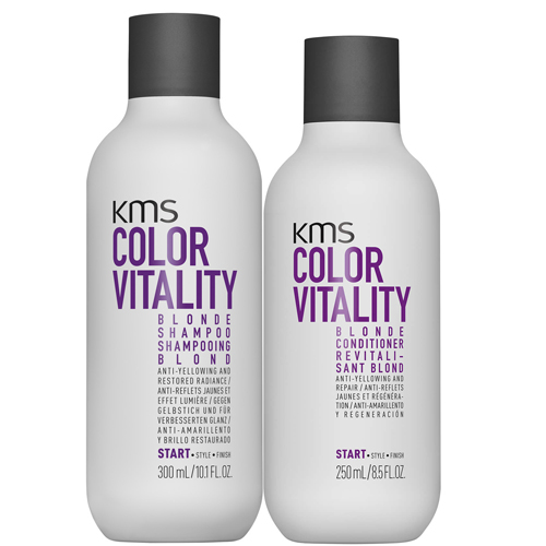 DẦU GỘI XÃ NÂNG SÁNG MÀU TÓC KMS COLORVITALITY BLONDE 300ML