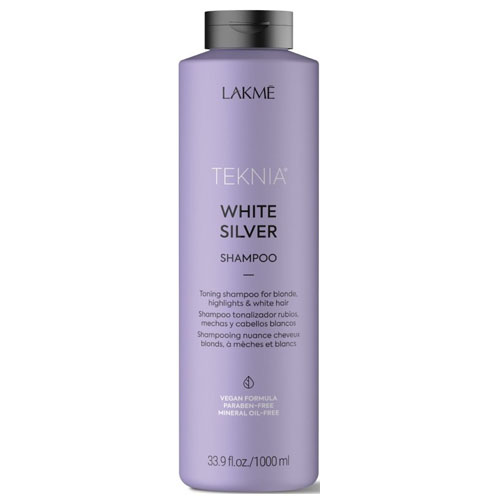 DẦU GỘI GIỮ BÓNG CHO TÓC SÁNG LAKME TEKNIA WHITE SILVER 1000ML