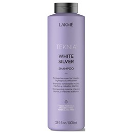 DẦU GỘI GIỮ BÓNG CHO TÓC SÁNG LAKME TEKNIA WHITE SILVER 1000ML