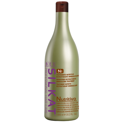 DẦU GỘI BES SILKAT N1 NUTRITIVO DÀNH CHO TÓC KHÔ, TÓC TẨY PHAI MÀU 1000ML