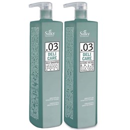 DẦU GỘI XÃ CHĂM SÓC TÓC SUÔN MƯỢT SILKY DELI CARE HIDRO HERB BALM 1000ML