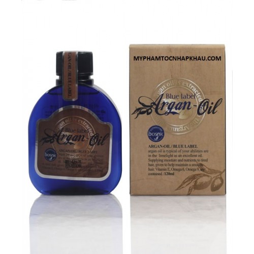 TINH DẦU PHỤC HỒI TÓC HƯ ARGAN OIL BLUE LABEL BOSNIC 120ML