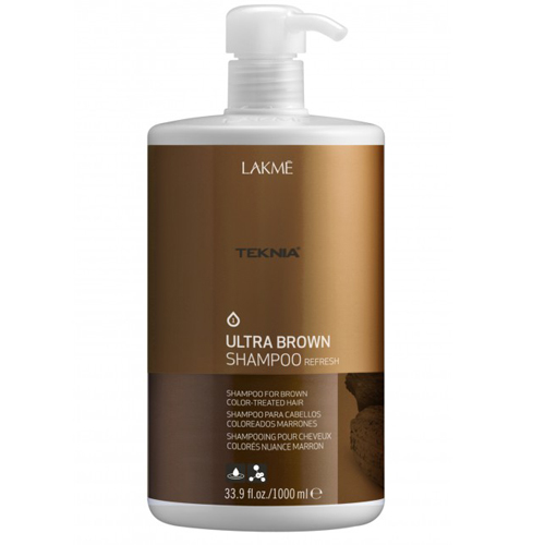 DẦU GỘI DƯỠNG MÀU TÓC NHUỘM (MÀU NÂU) LAKME TEKNIA  BROWN  SHAMPOO 1000ML