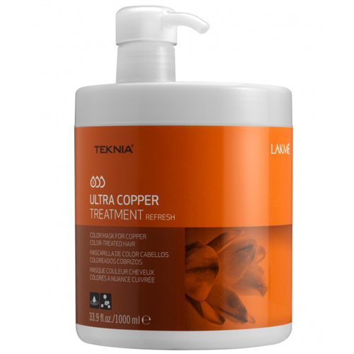 HẤP DẦU DƯỠNG MÀU TÓC NHUỘM (MÀU ĐỒNG) LAKME TEKNIA ULTRA COPPER 1000ML