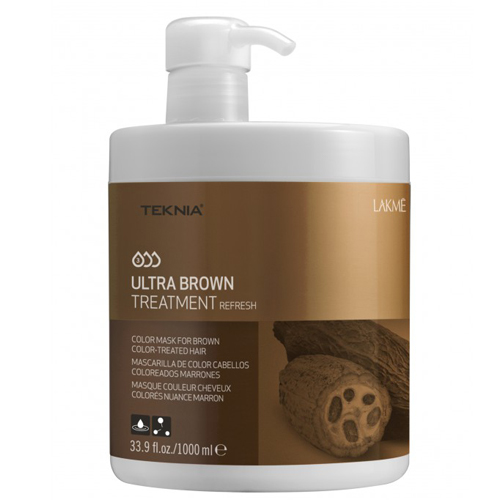 HẤP DẦU DƯỠNG MÀU TÓC NHUỘM (MÀU NÂU) LAKME TEKNIA ULTRA BROWN 1000ML