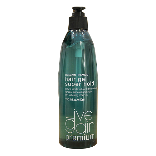 GEL CỨNG TẠO KIỂU TÓC LIVEGAIN PREMIUM SUPER HOLD 450ML