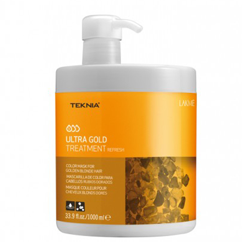 HẤP DẦU DƯỠNG MÀU TÓC NHUỘM (MÀU VÀNG) LAKME TEKNIA ULTRA GOLD 1000ML